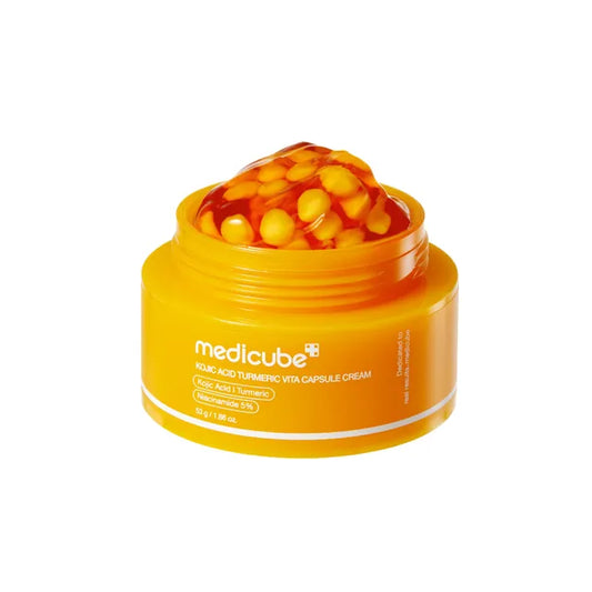 Medicube — Kojic Acid Turmeric Vita Capsule Cream, crème visage en capsules